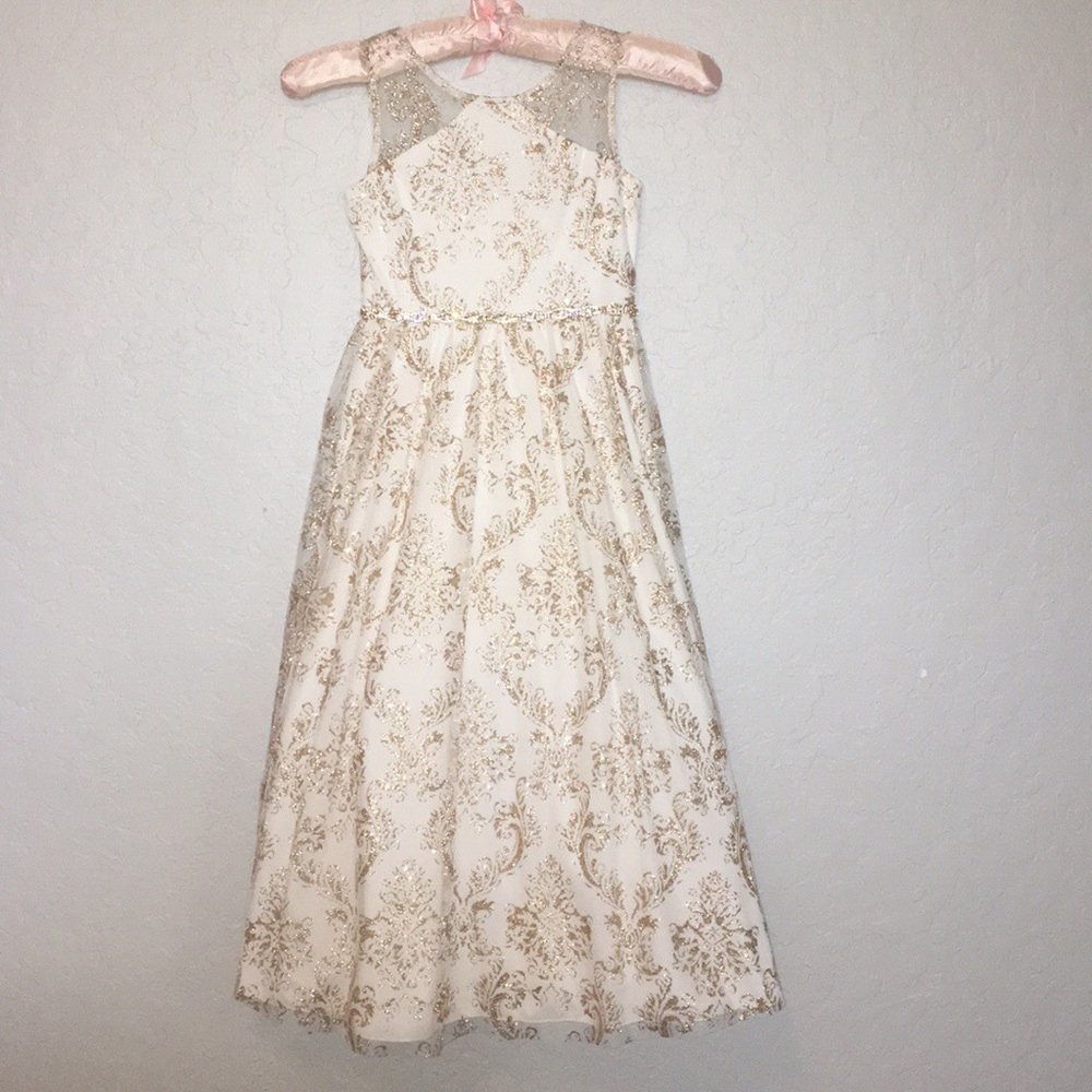 Tween Diva Girls Long Sparkly Dress Size 6